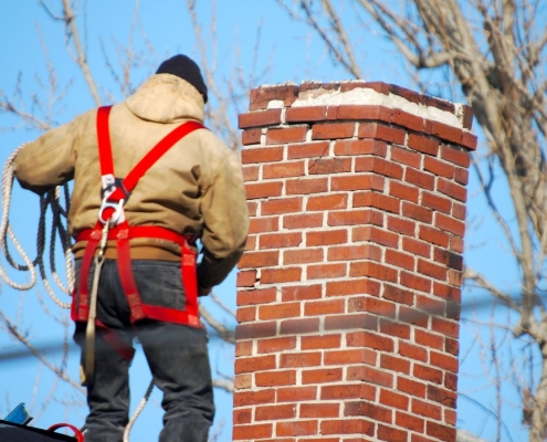 Chimneys in Johnson City